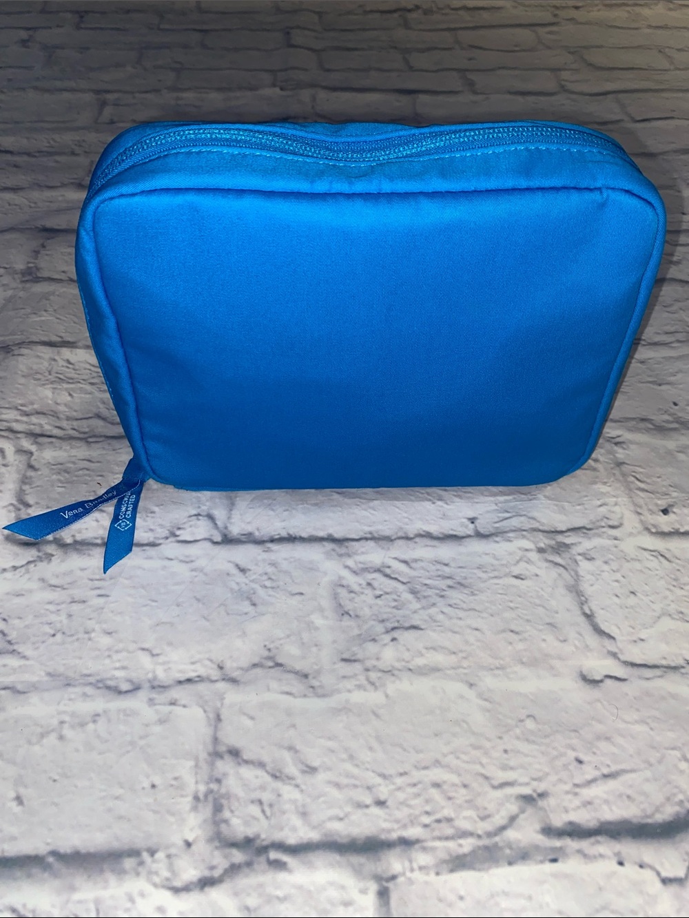 Vera Bradley Bright Blue Travel Cosmetic Pouch